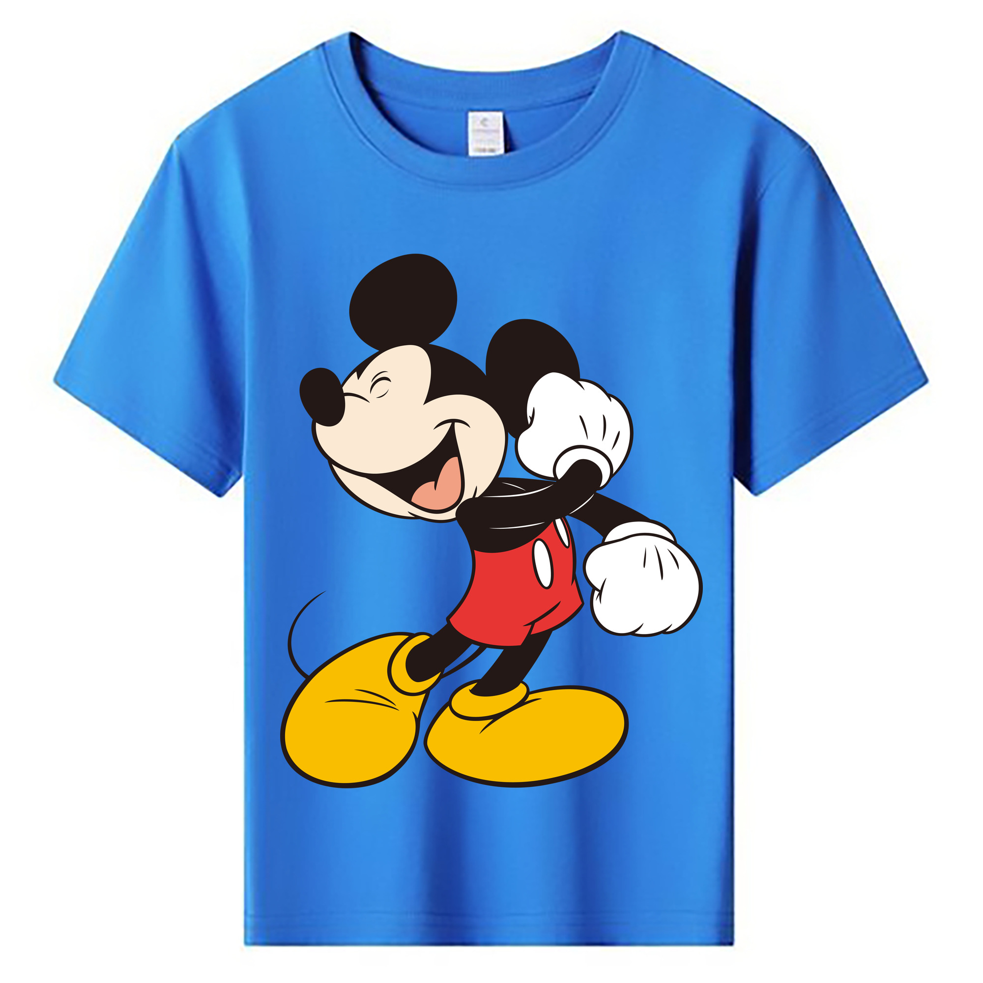 ミッキーマウス Mickey Mouse 綿100％キッズTシャツ（フロントプリント）